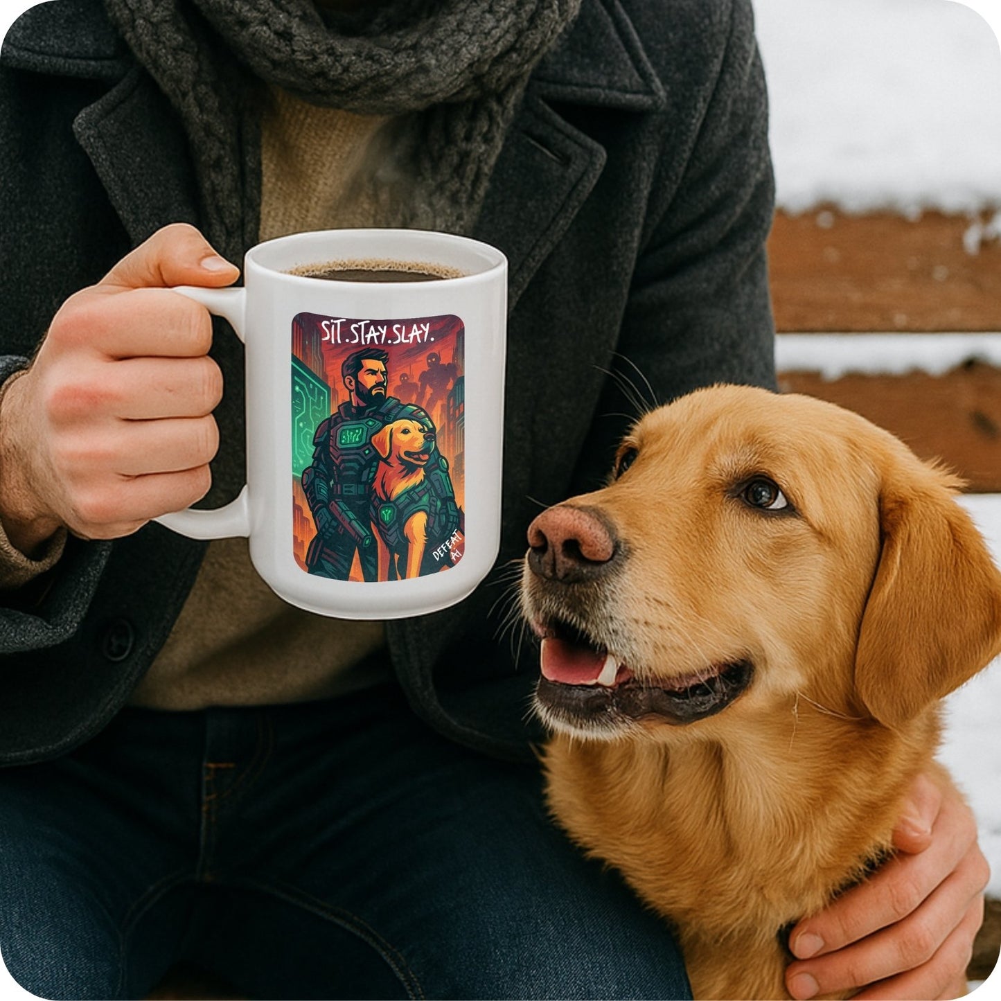 Sit. Stay. Slay. Ceramic Coffee Mug