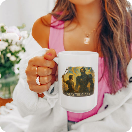 Slay the Giant Ceramic Coffee Mug