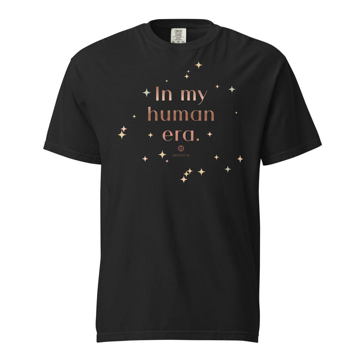Black In My Human Era Comfort Colors T-shirt front